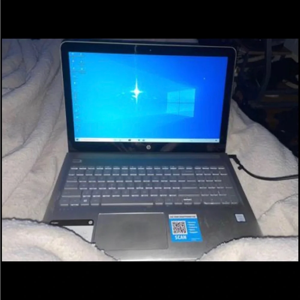 The computer is in good condition, it is HP brand, it is gray